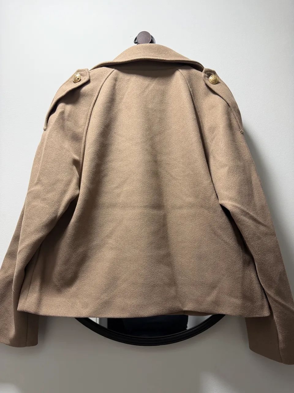 Blusa lã batida G bege forrada nova - Foto 2