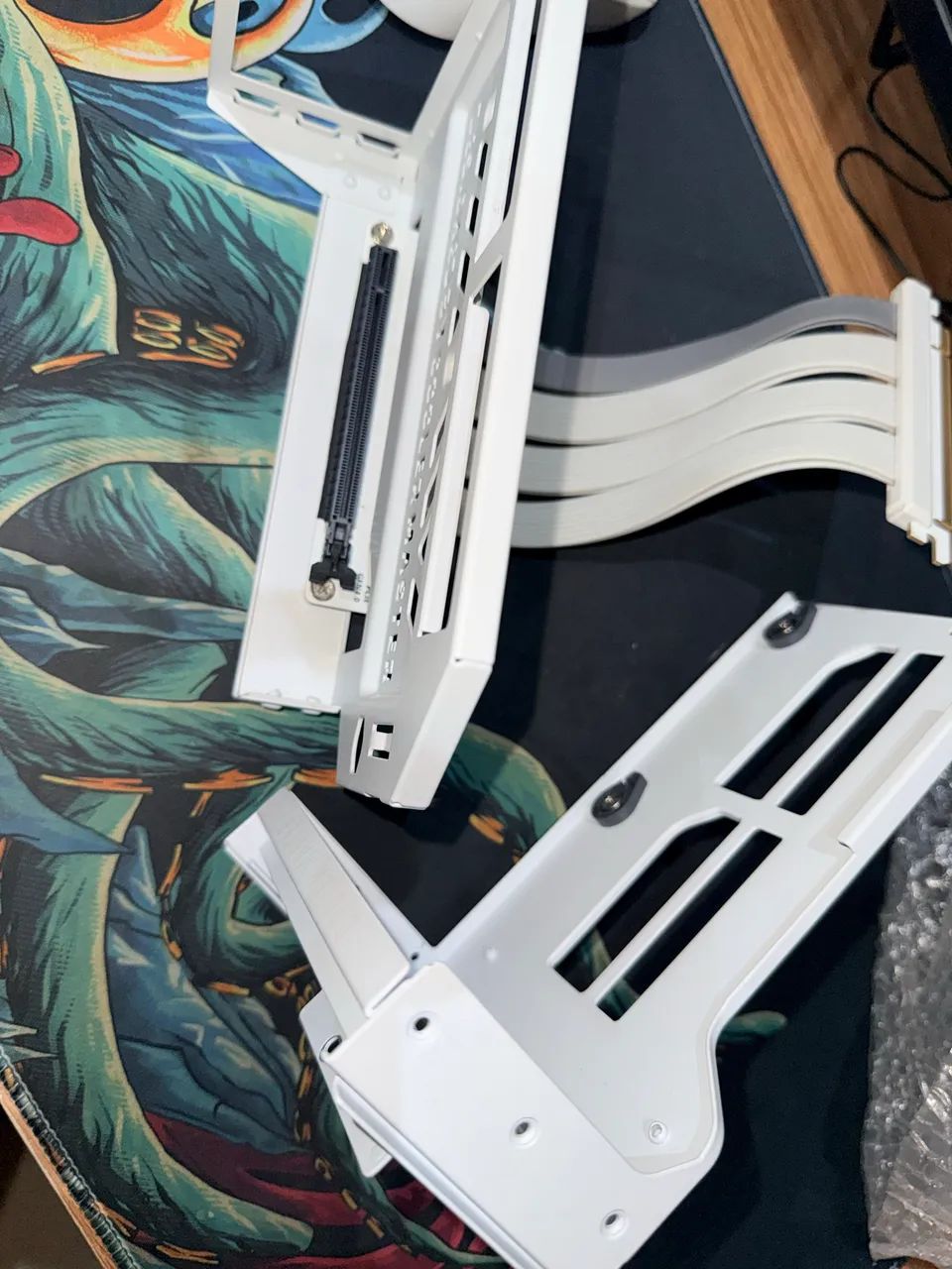 Suporte Placa De Vídeo Vertical Branco Cooler Master Pcie4.0 Branco - Foto 4