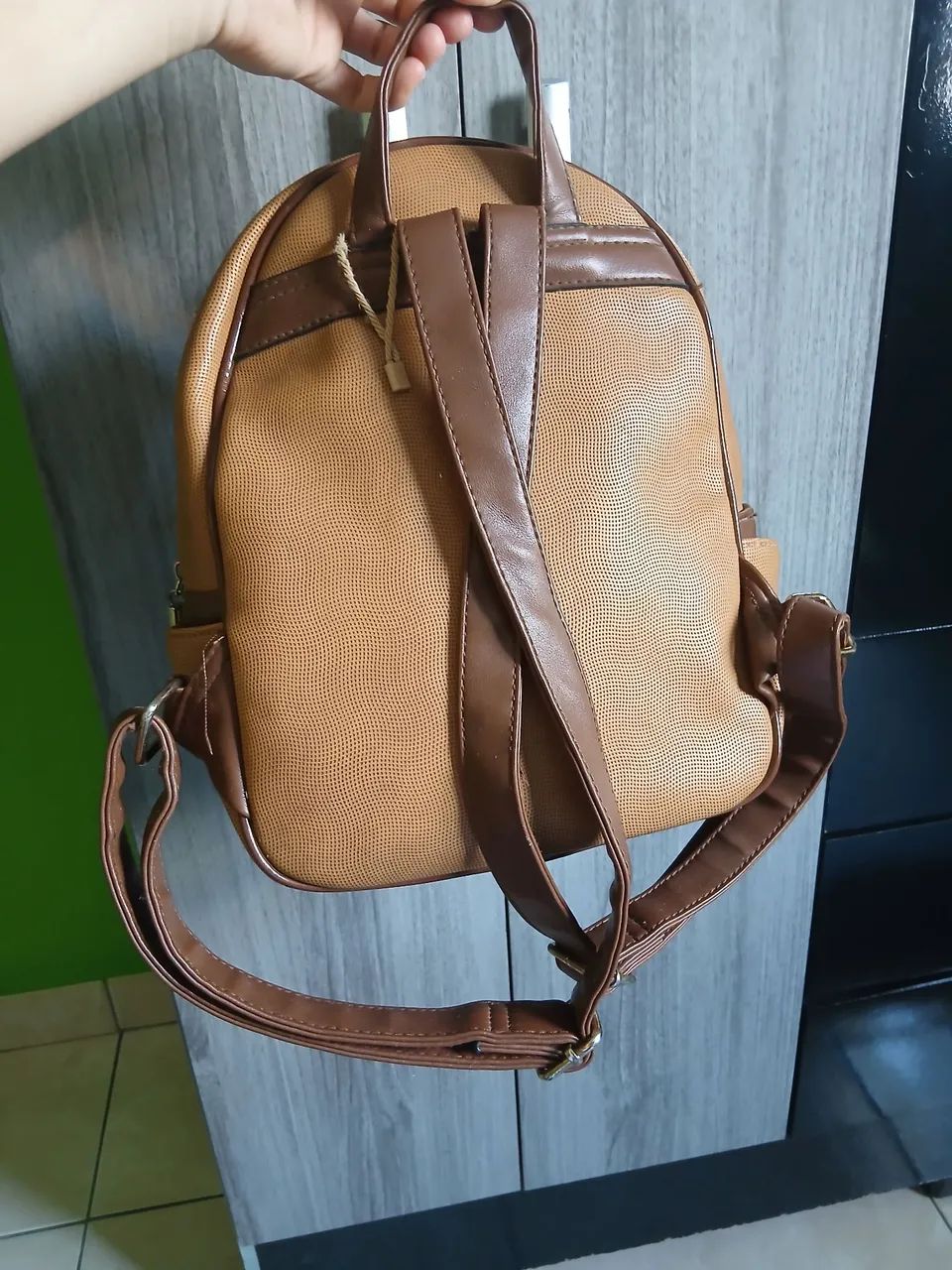 Bolsa marrom caramelo ( usada) - Foto 3