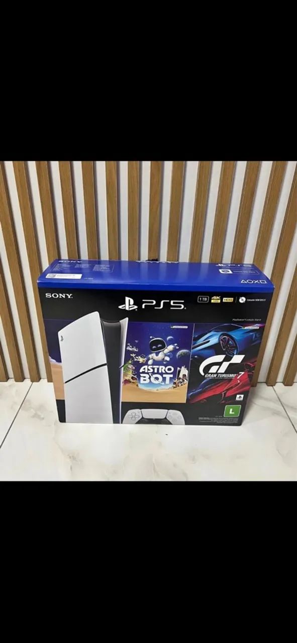 Ps5 slim com 2 controles 