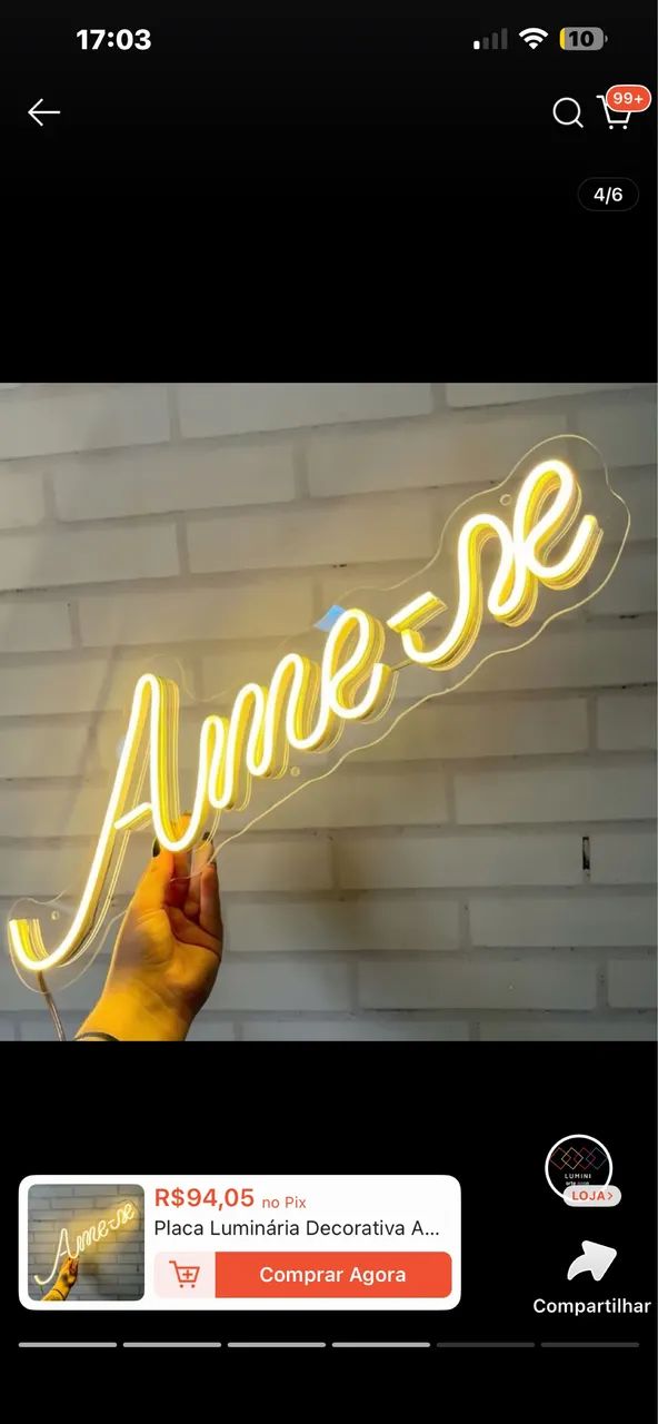 Luminária led