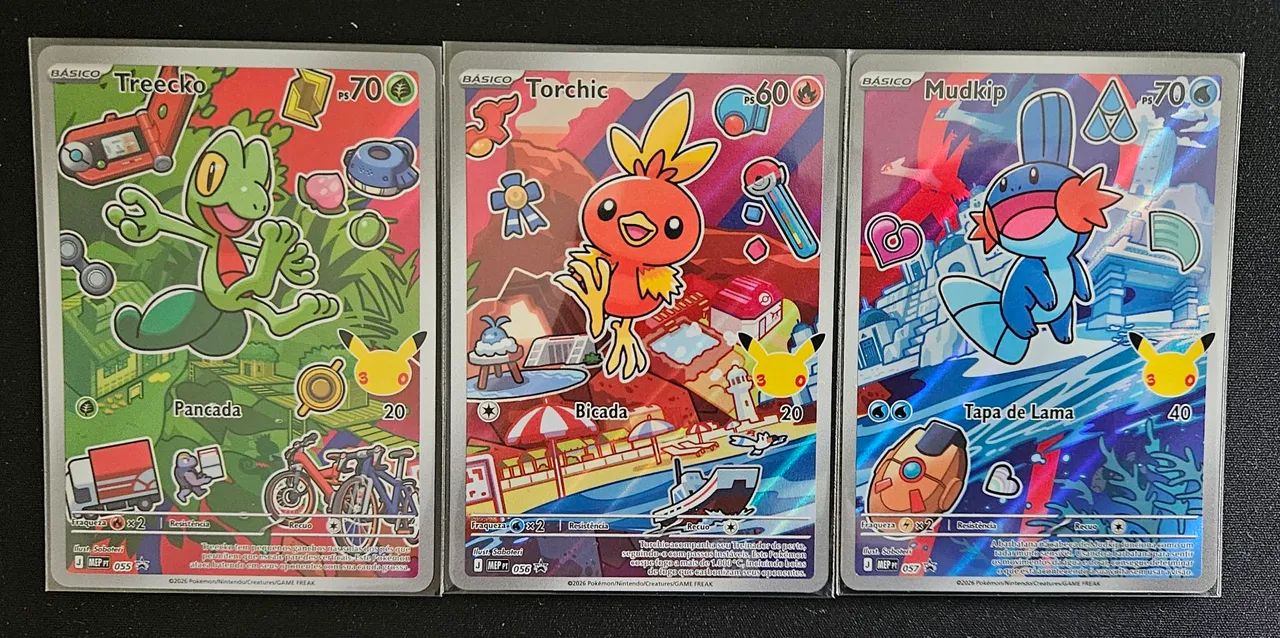 Trio Hoenn - parceiros iniciais 