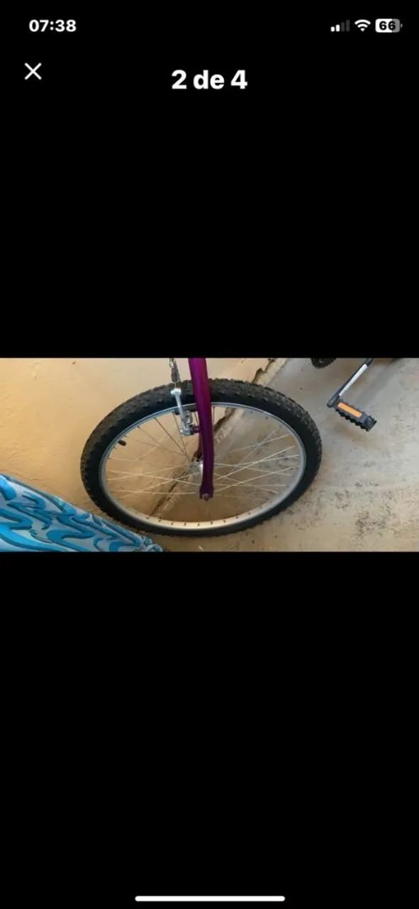 bicicleta caloi lilás 