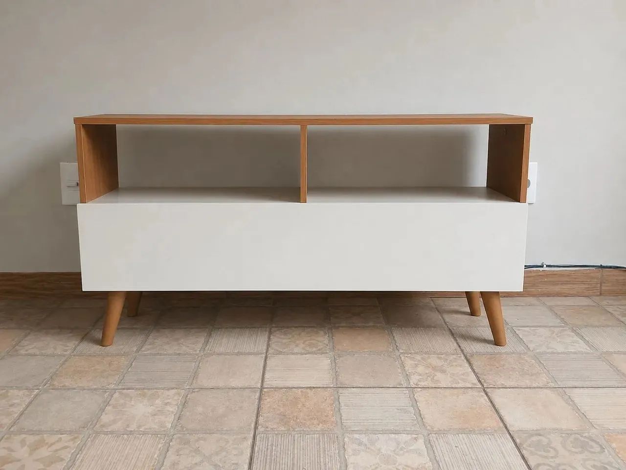 Rack para TV até 43" Retro com Portas e Prateleiras  - Foto 2