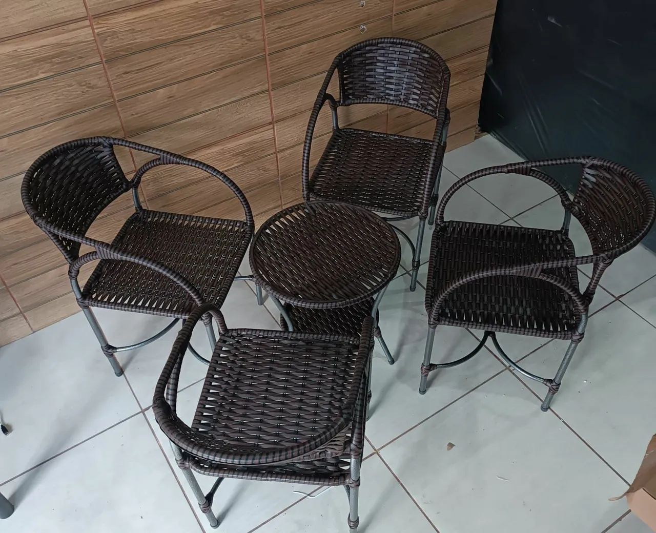 Conjunto de terraço redondo  - Foto 6