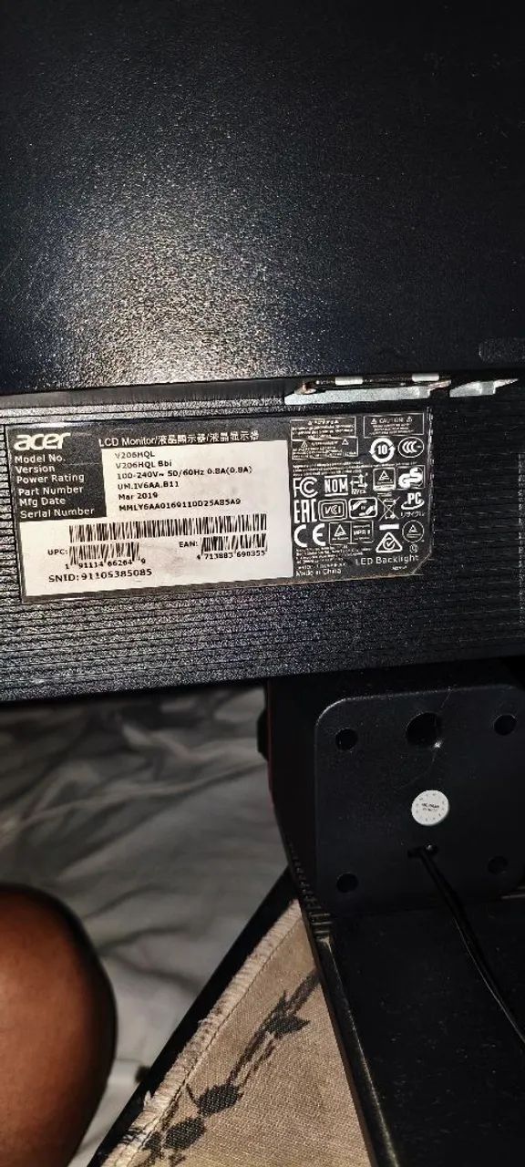 ? MONITOR ACER V206HQL ? TELA 19.5" PERFEITO PARA PC E JOGOS - Foto 3
