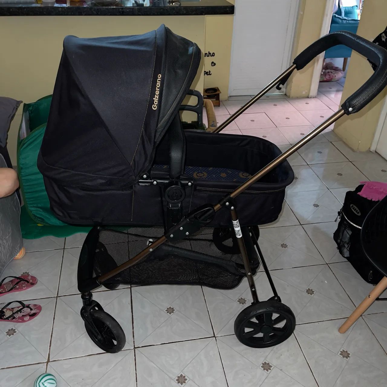 CARRINHO DE BEBÊ GALZERANO ESTILO MOISÉS 