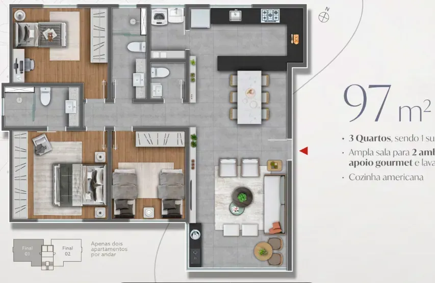 PLANTA 97m²