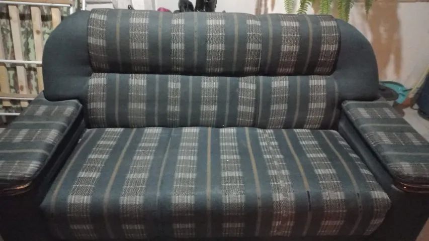 Sofá 2 lugares + Cama Dobrável