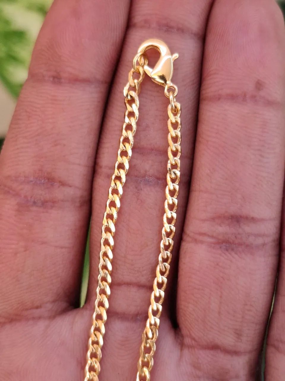 Corrente Grumet 3mm Banhada a Ouro 18k  - Foto 5