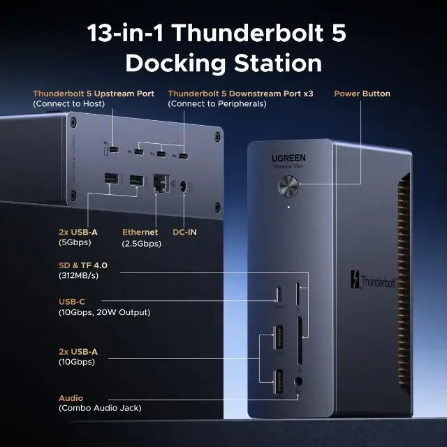 UGREEN Dock Station Revodock Max 2131 13-em-1 - Foto 4