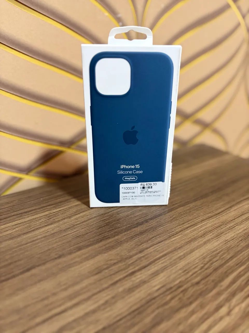Capa iPhone 15 original Apple azul lacrada 