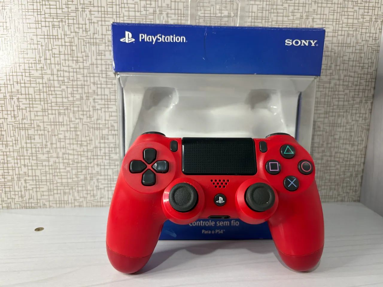 Controle PlayStation 4 Original Vermelho - Foto 2