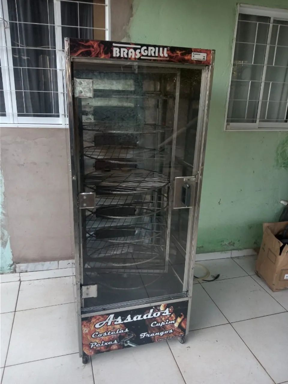 Maquina de Frango Brasgrill 8 Grelhas - Aluguel Locacao