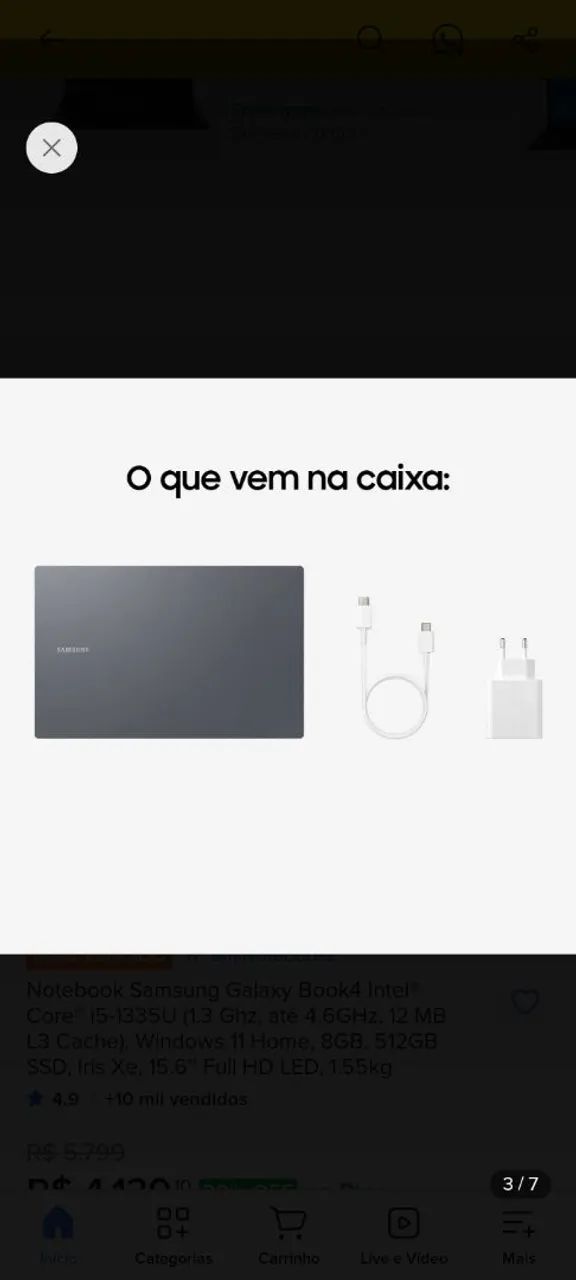 Vende Notebook 