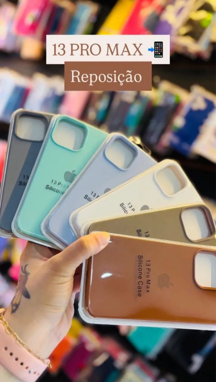 Cases de Silicone para iPhone 12 Pro Max e 13 Pro Max  - Foto 2