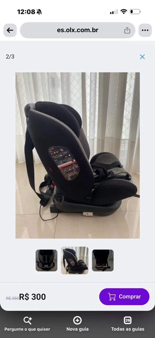 Cadeirinha de bebê galzerano 0 a 36kg - Foto 2