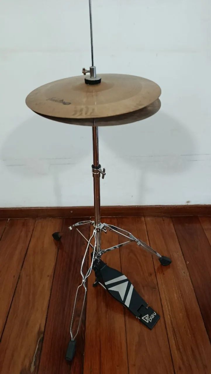 Chimbal com máquina e pratos hithat 14 Zeus Evolution 