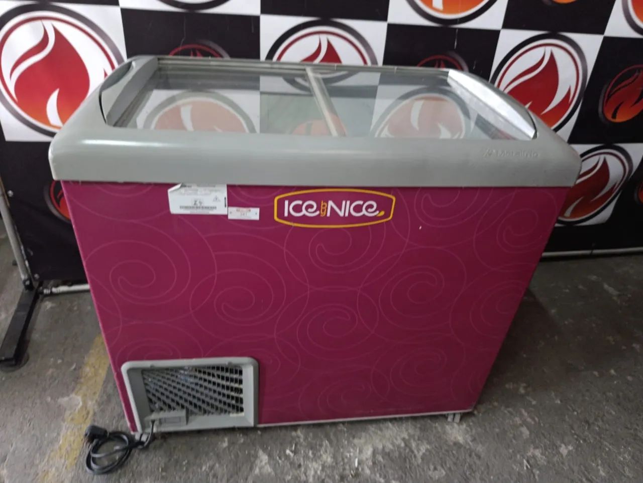 Freezer horizontal 2 portas expositora 232 litros 220 volts marca