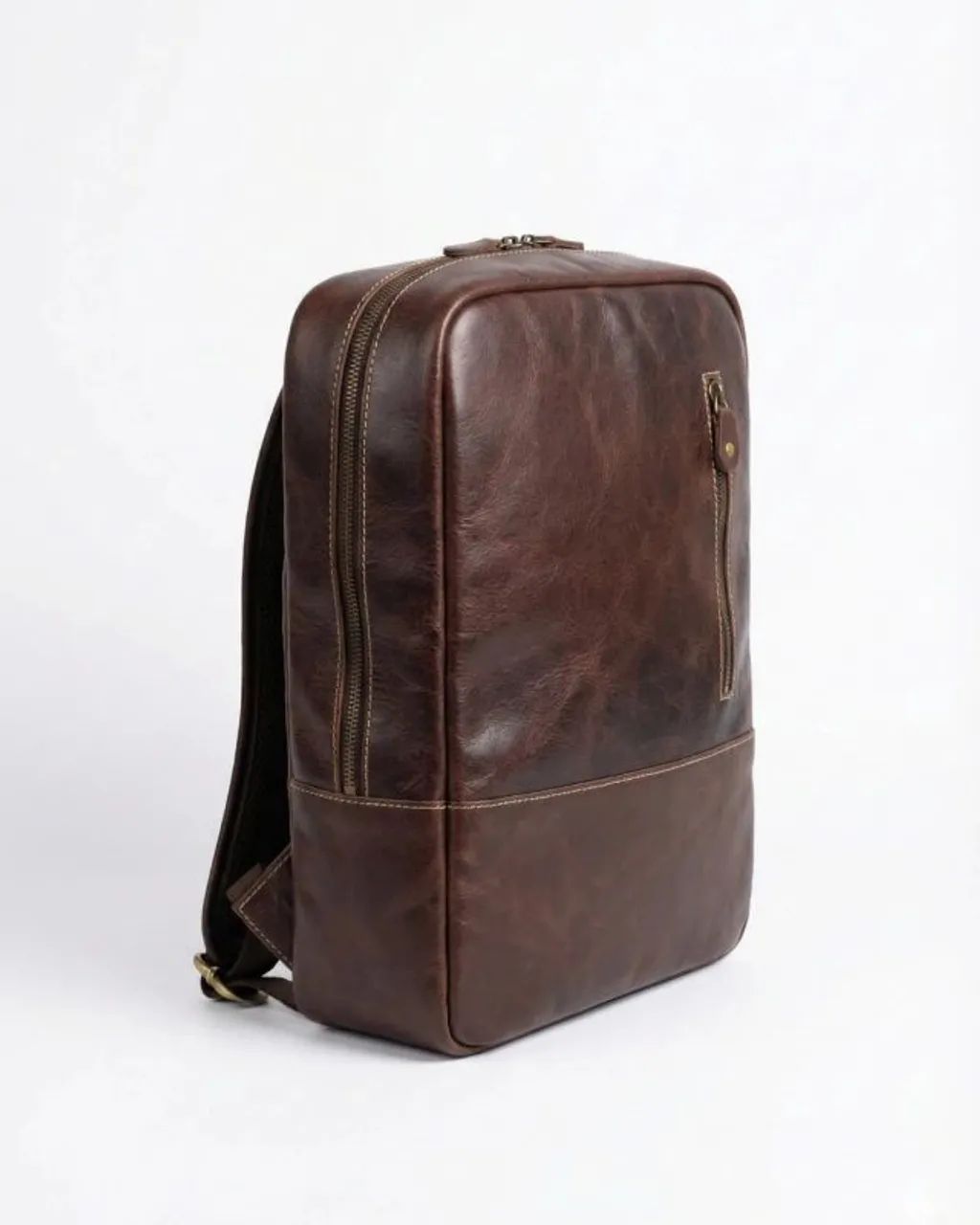 Mochila de couro vintage  - Foto 2