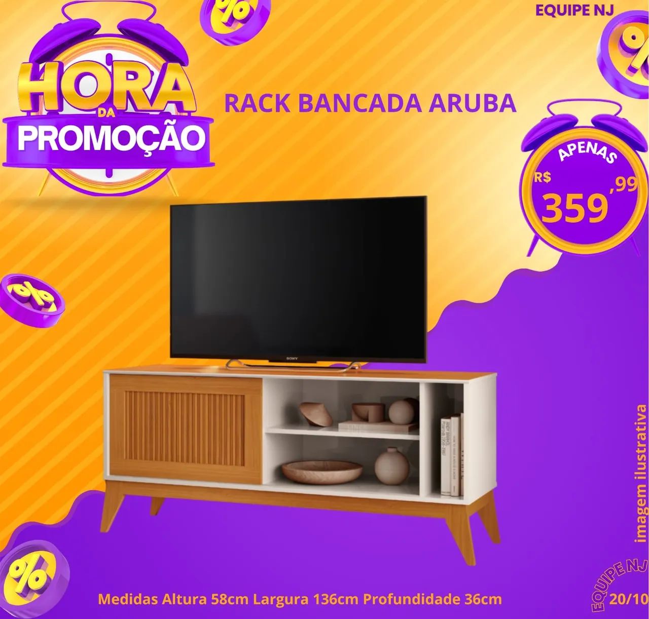 Rack bancada aruba