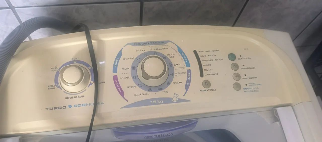 Máquina de lavar Eletrolux 15 kilos