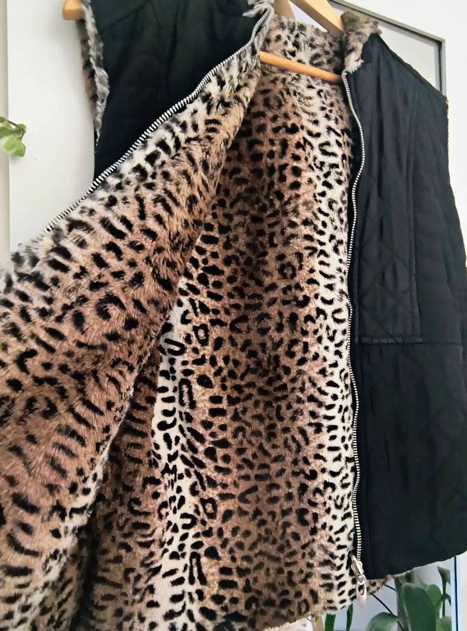 Desapego Roupas.  Colete inverno animal print  - Foto 5