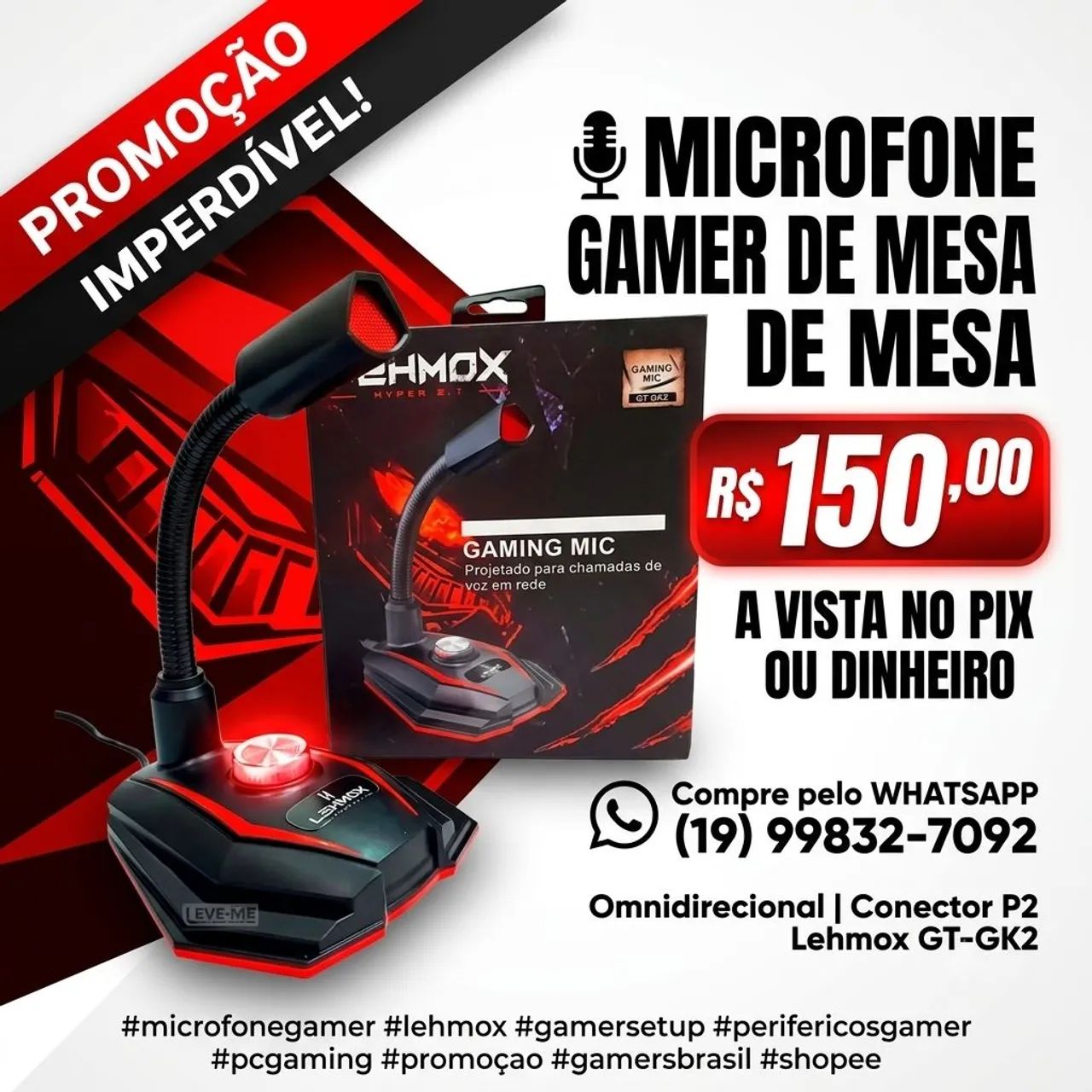 Microfone gamer