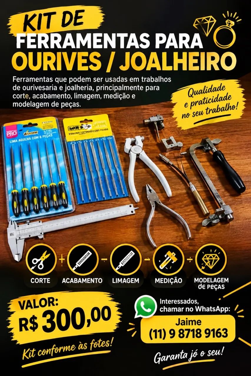 Kit de Ferramentas para Ourives/Joalheiro  - Foto 2