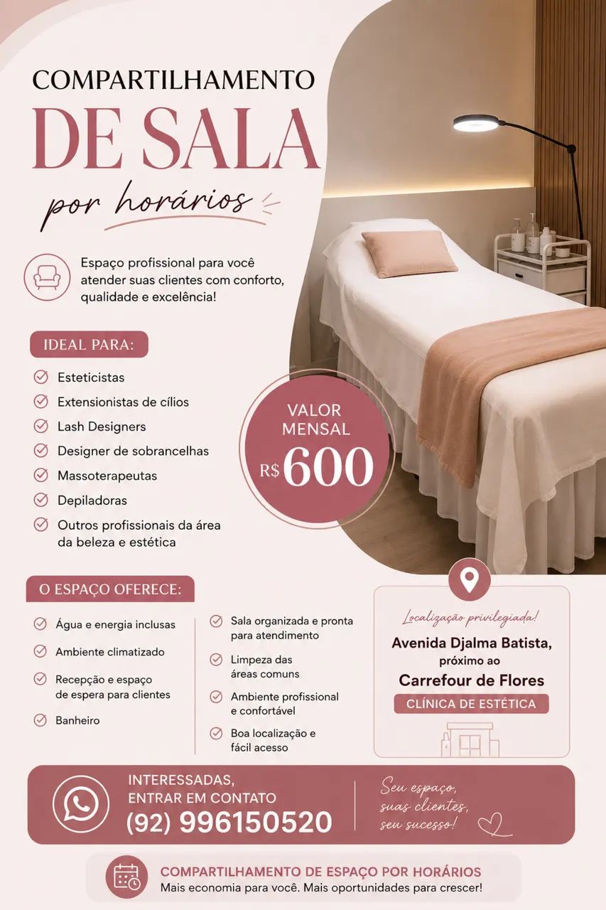 Alugo sala de estética 