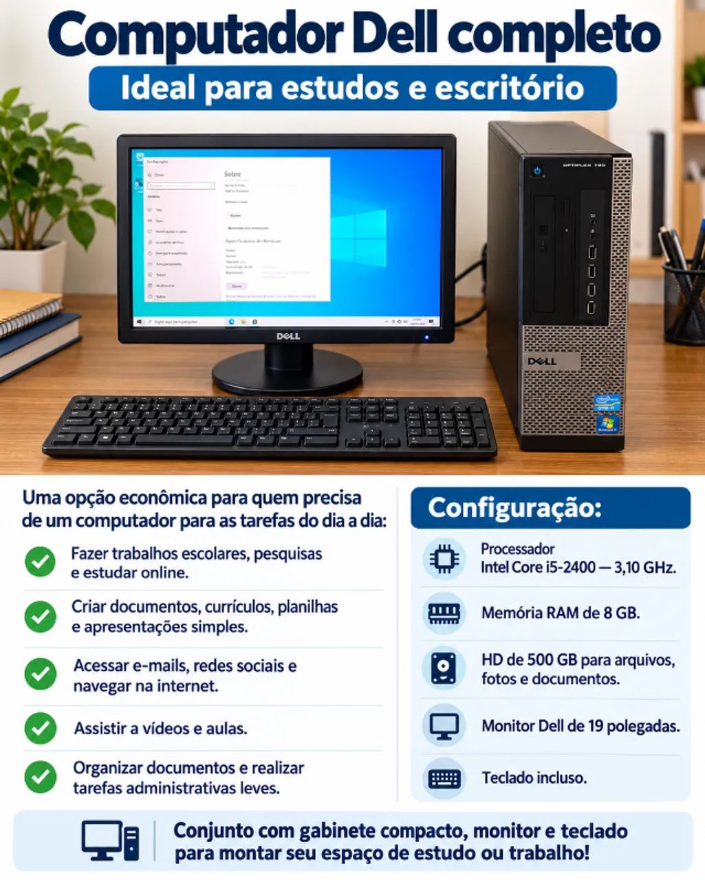 Computador Dell completo - Foto 2