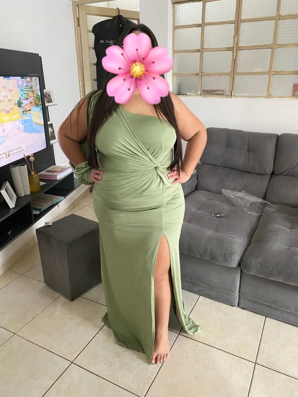 Vestido de festa - verde oliva  - Foto 2