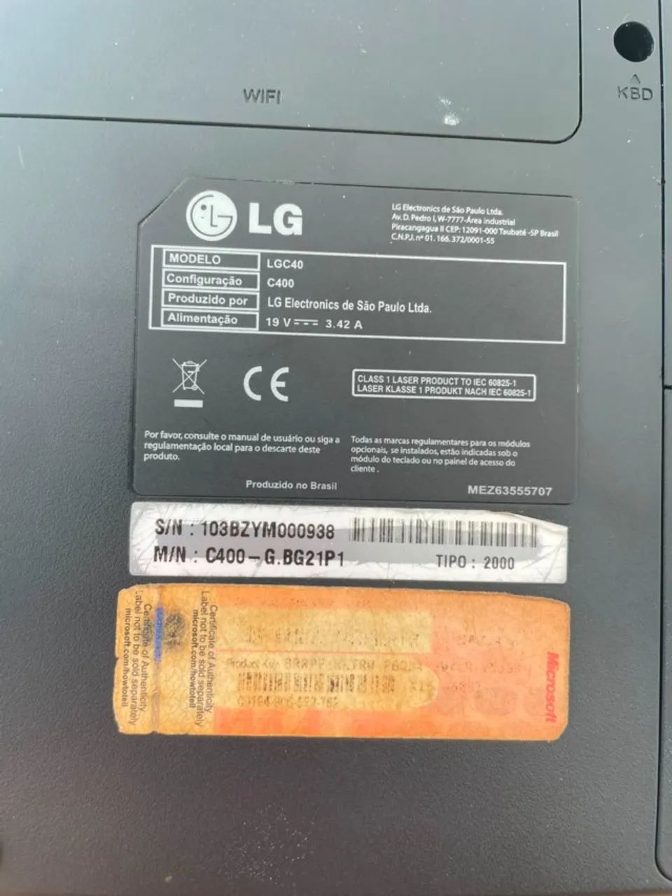 Notebook LG C400 + Carregador - Foto 3