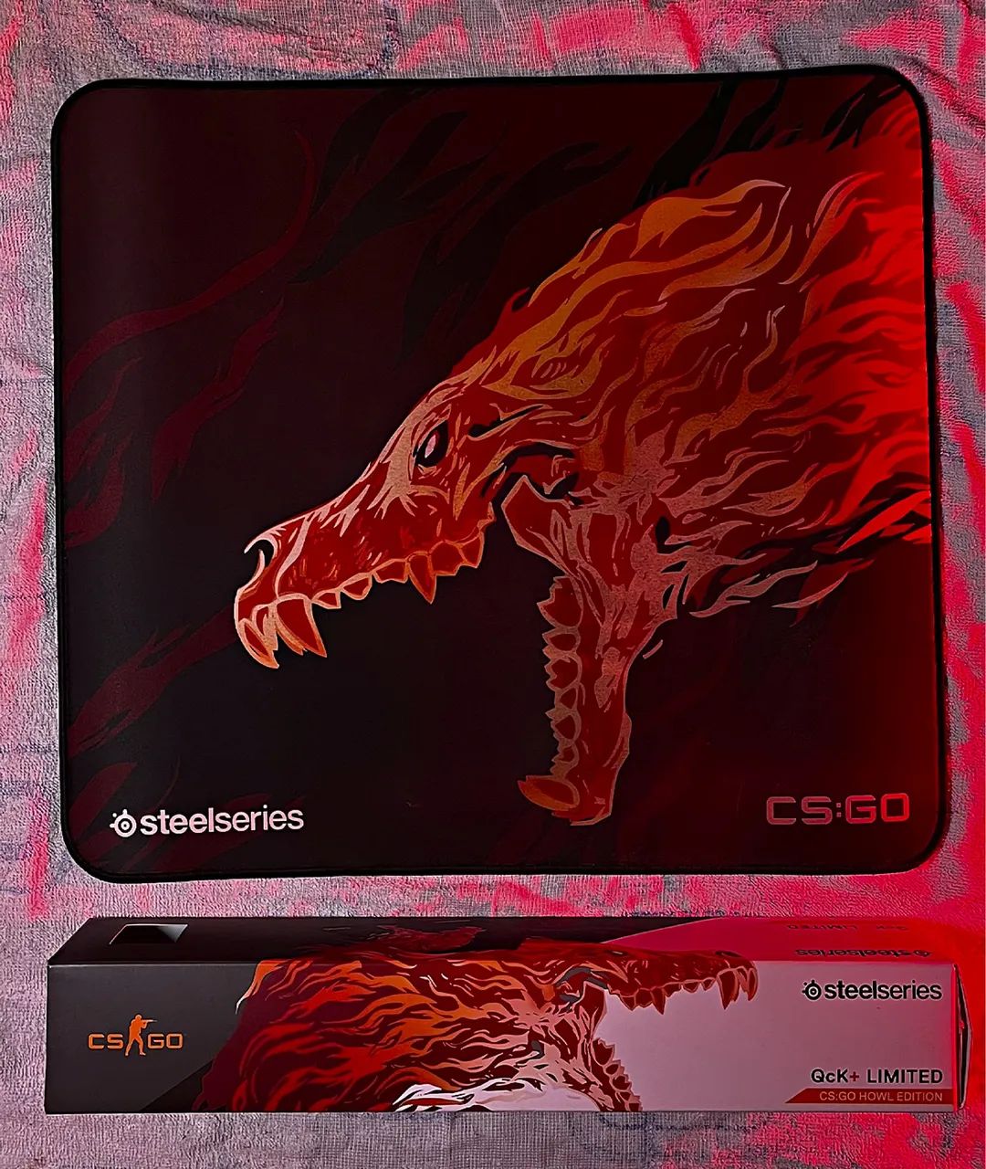 Mousepad Steelseries QCK Howl edição csgo