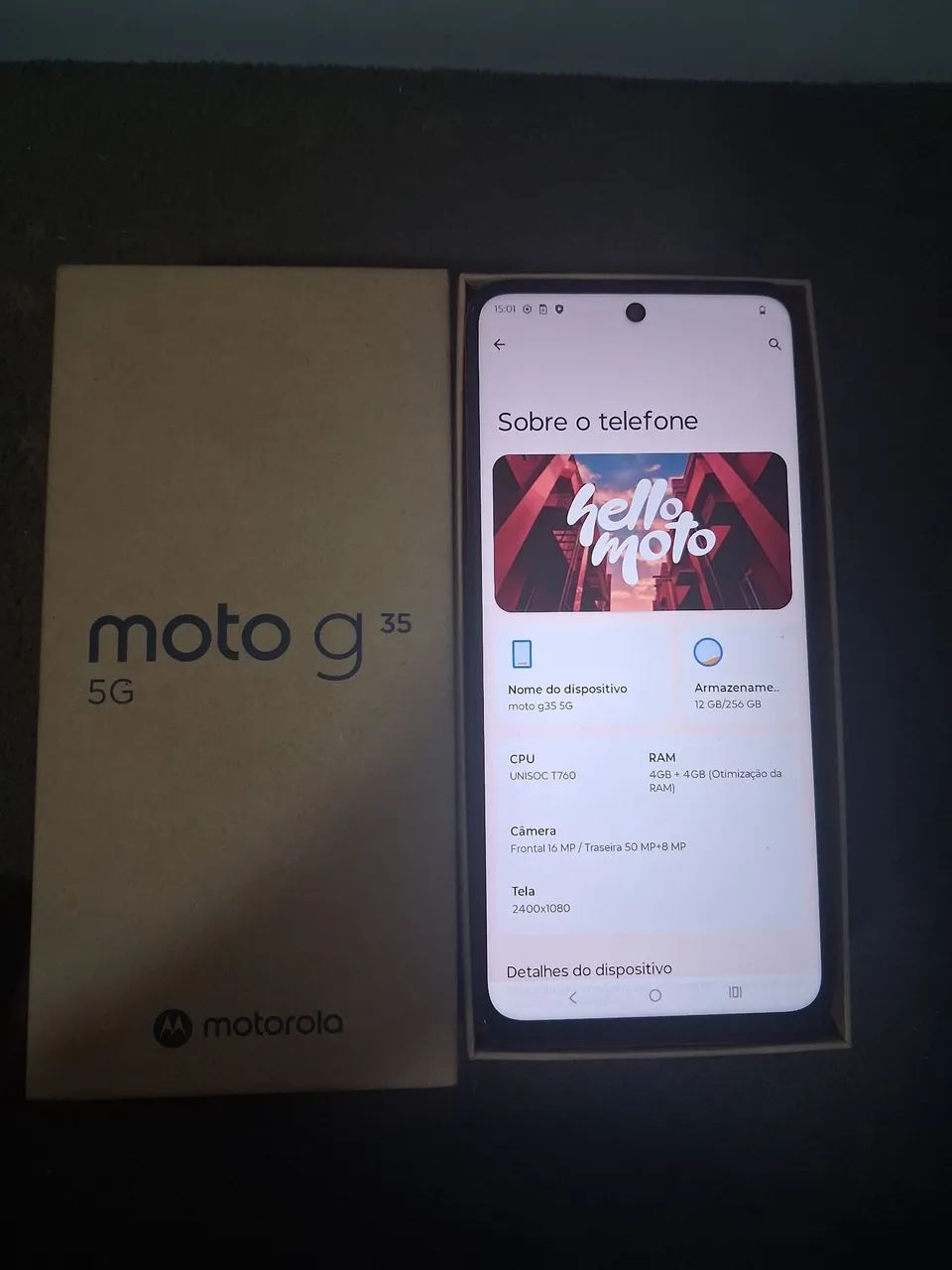 Celular  moto g35 tem conversa no valor 