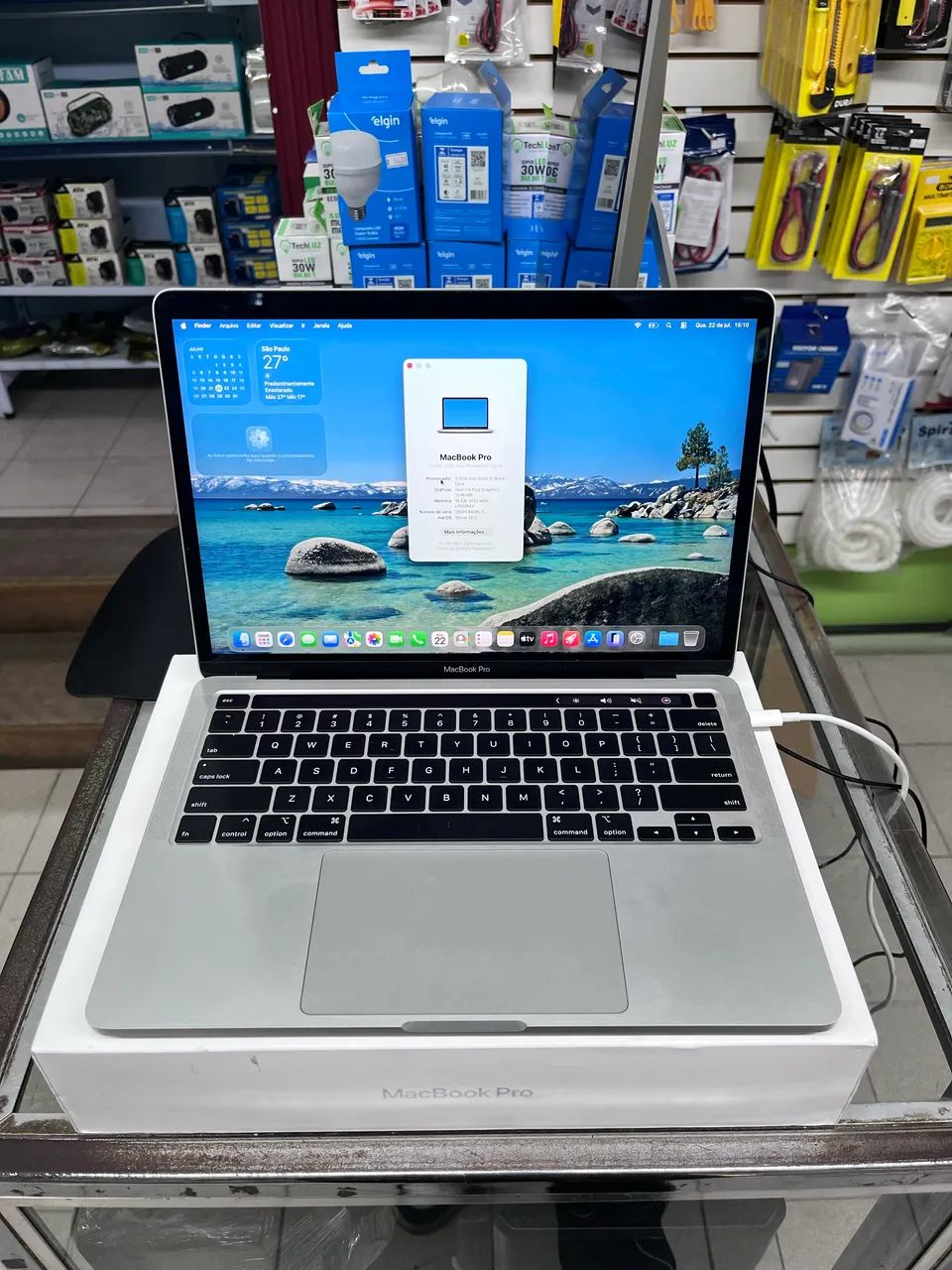 Macbook pro 2020 touch bar caixa original nunca aberto