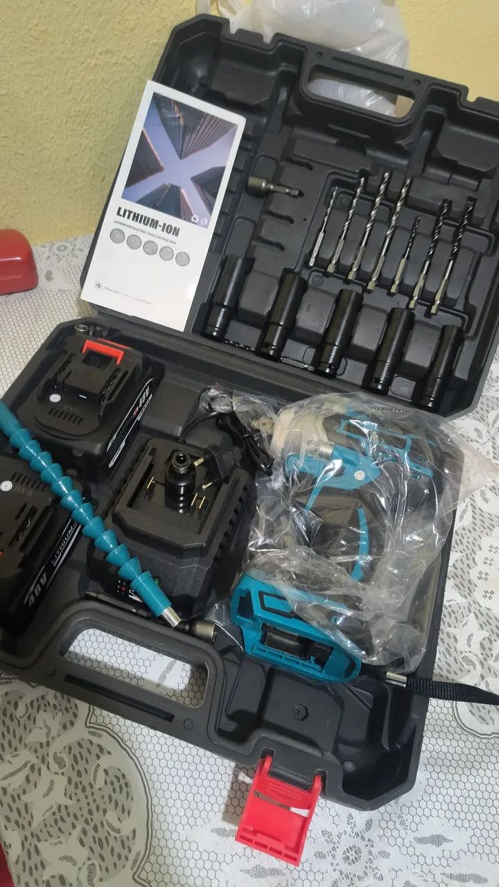 Chave de impacto e parafusadeira - Peças de Hardware - Conjunto