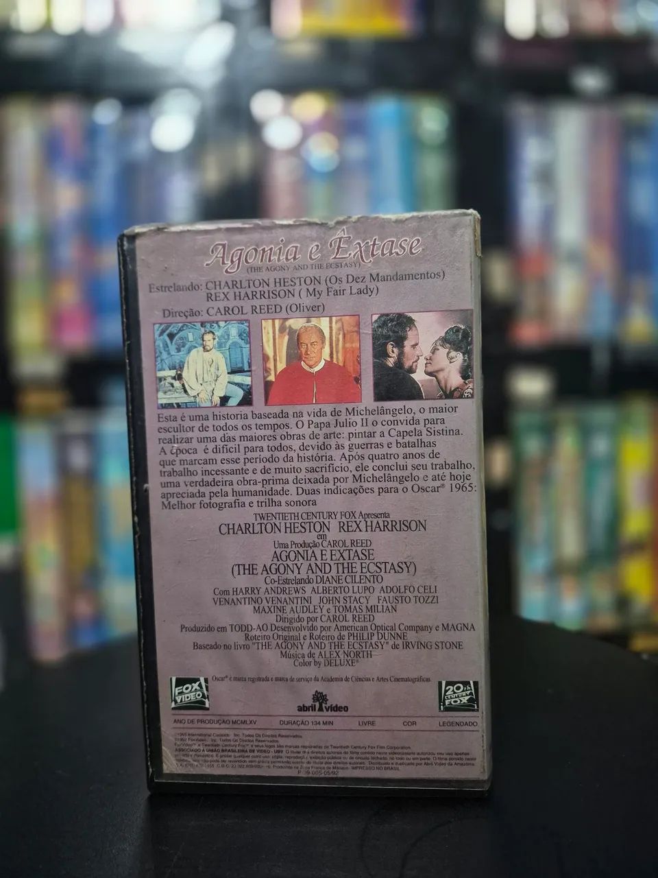 Vhs Agonia e Êxtase com Charton Heston e  Rex Harrison Legendado  - Foto 2