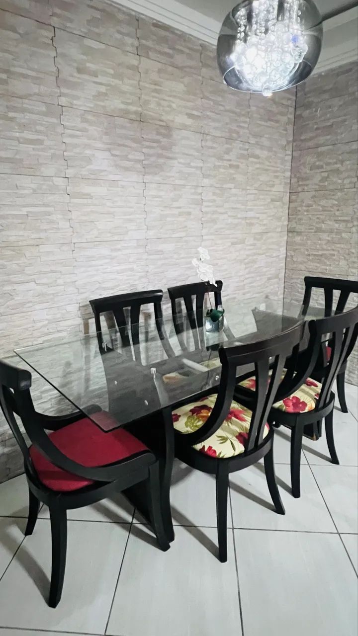 Linda mesa de jantar com 6 cadeiras  - Foto 4