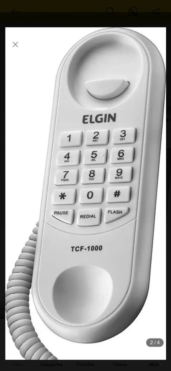 Telefone Elgin Com fio TCF-1000  - Foto 2