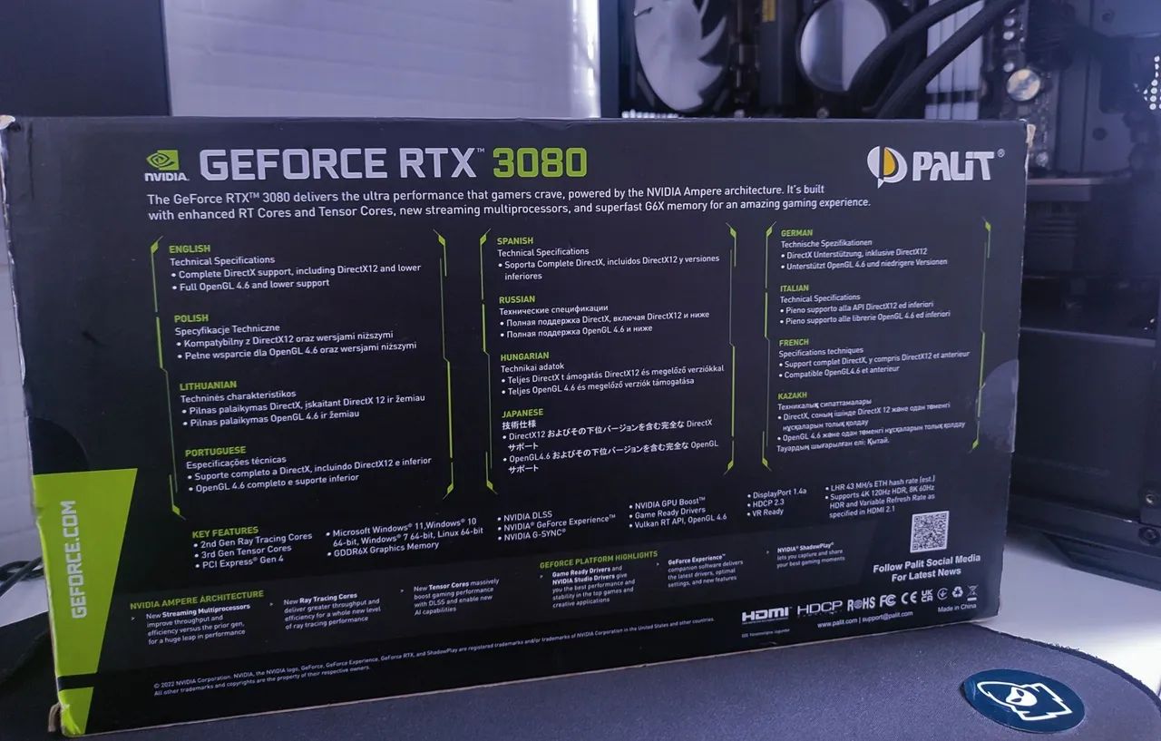 RTX 3080 PALIT  - Foto 3