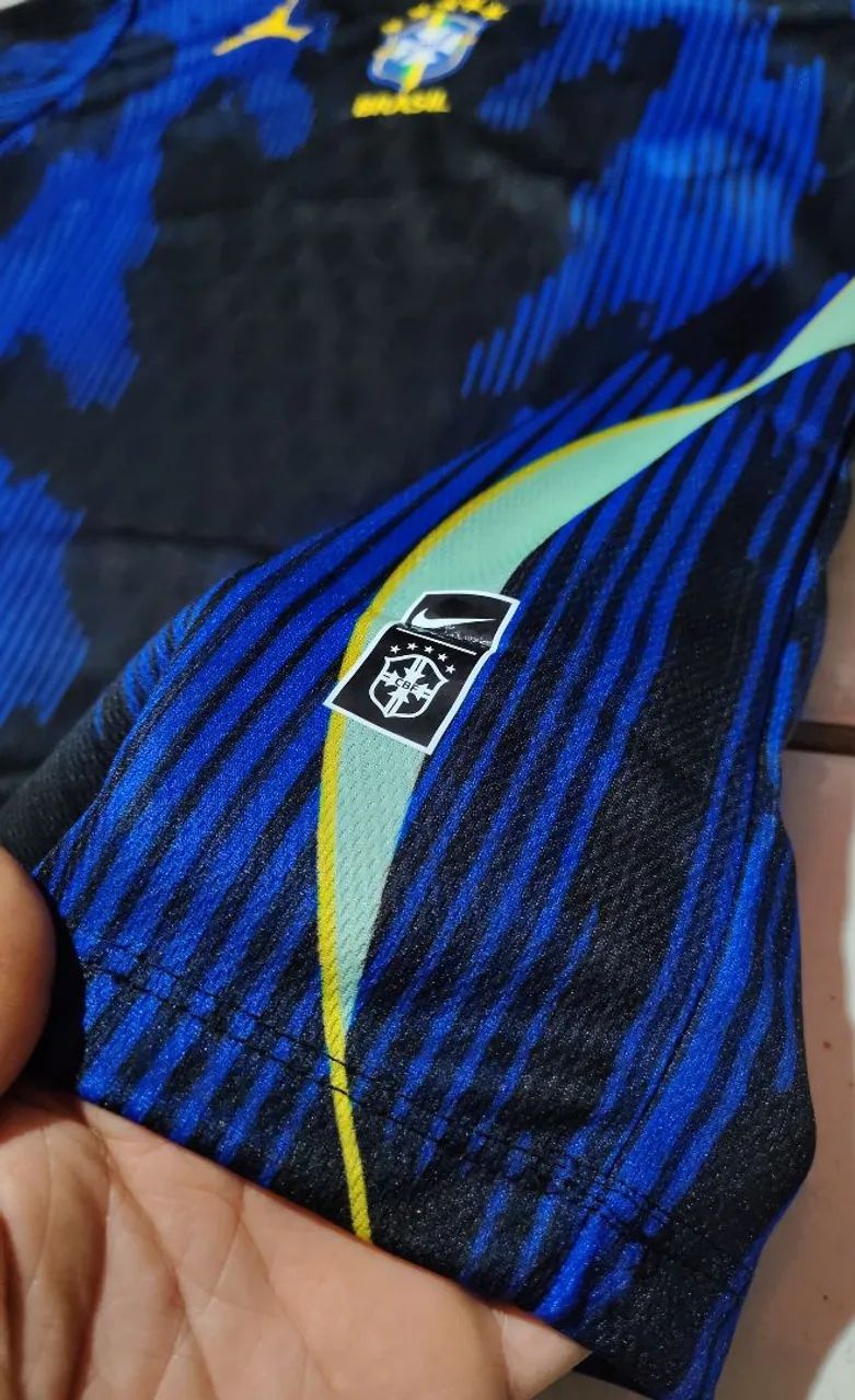 Nova camisa do Brasil azul P, M, G e GG - Foto 2
