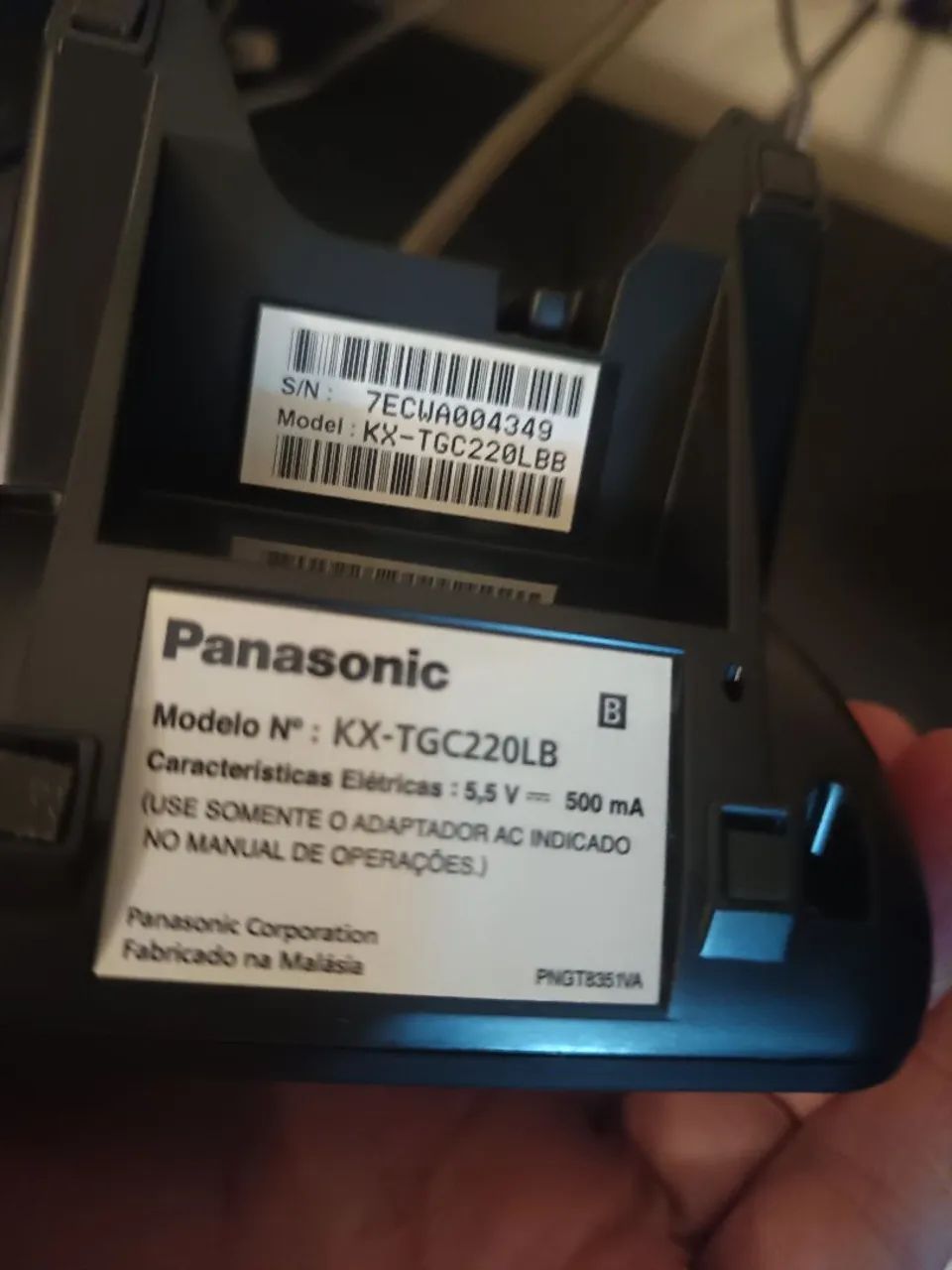 Telefone sem fio Panasonic KX-TGC220LBB com secretária eletrônica - Foto 3
