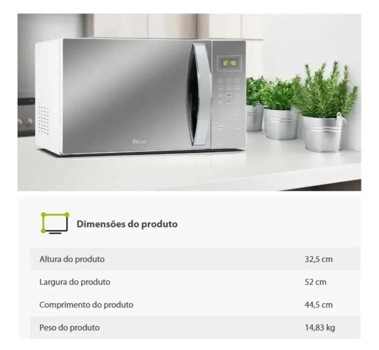 Microondas philco 34I Pmo34eb 1400W - Foto 3