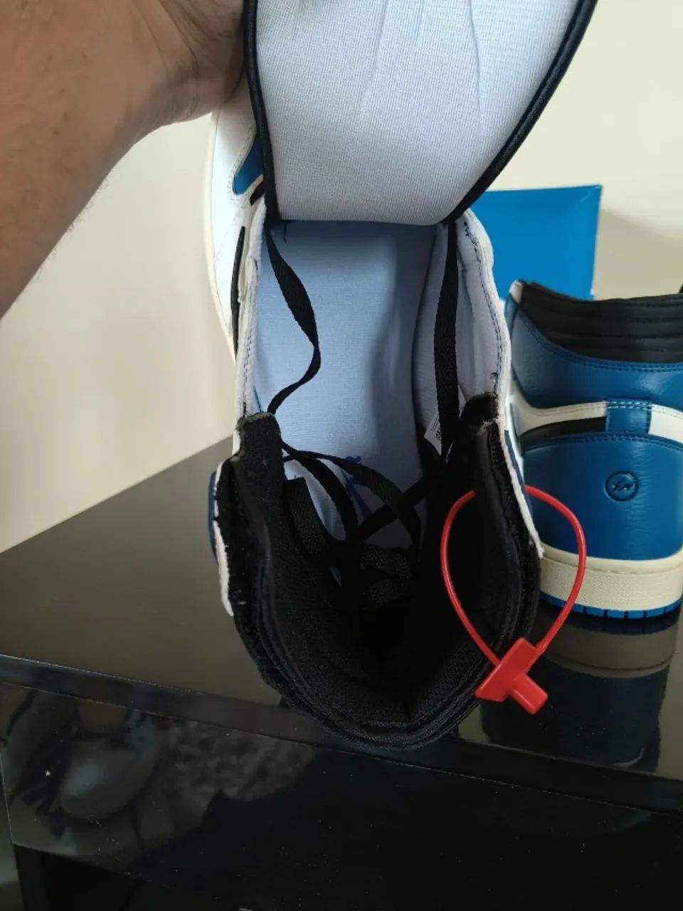 Air Jordan 1 High x Travis Scott Fragment Tamanho 42BR - Foto 5