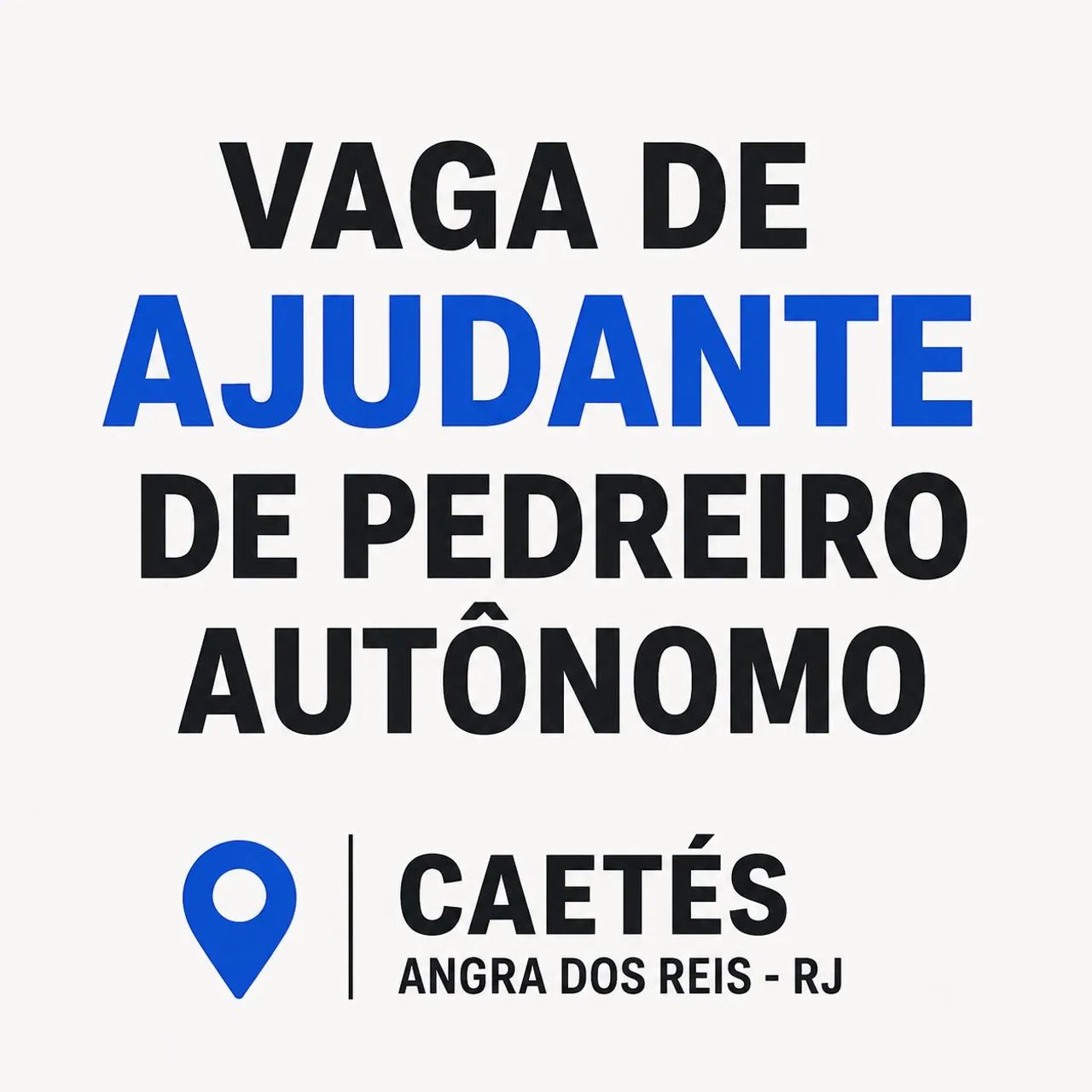 Ajudante de Pedreiro 