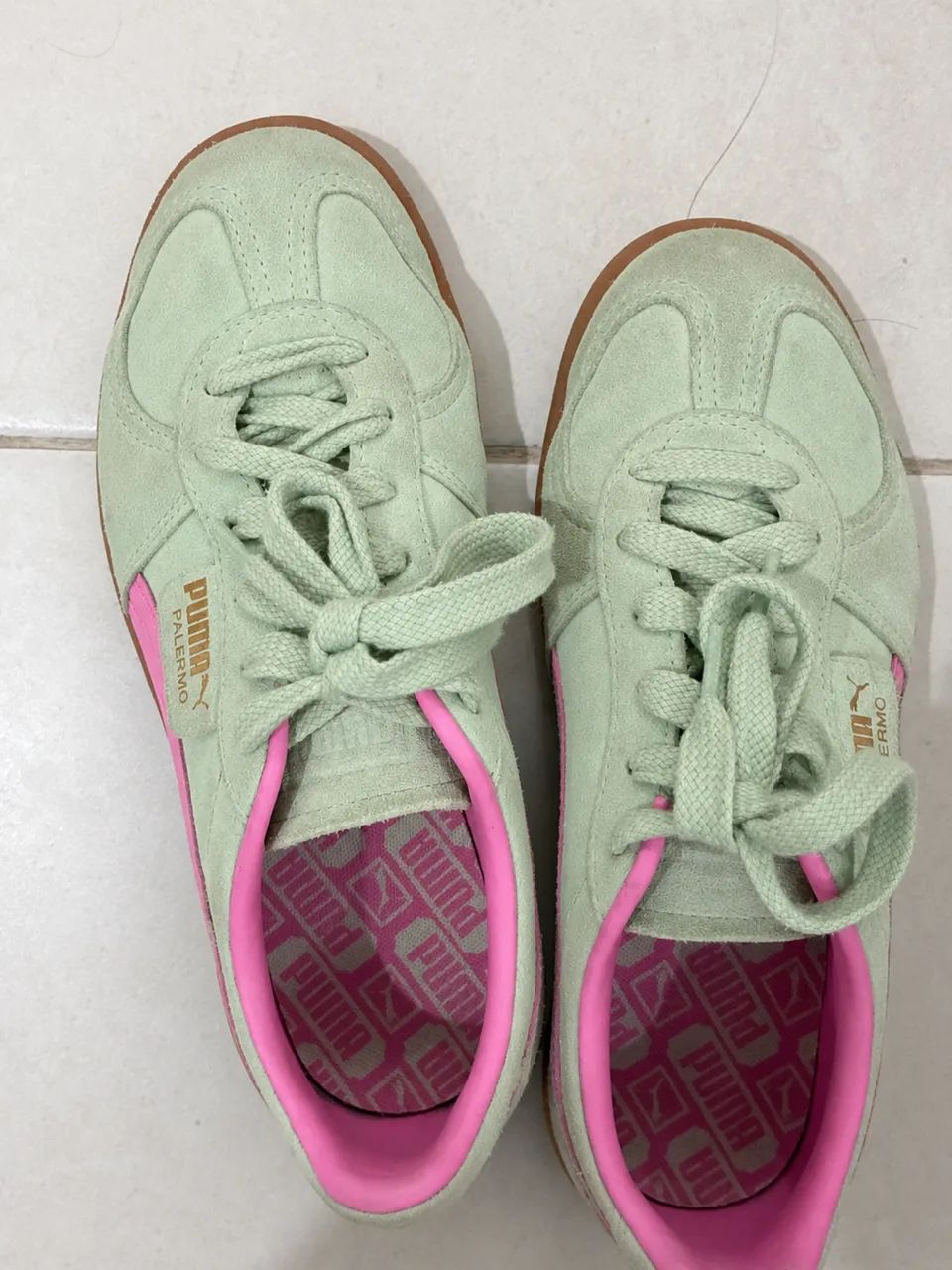 Puma Palermo Verde e Rosa