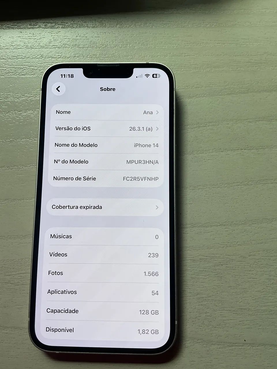 iPhone 14 128gb branco  - Foto 2