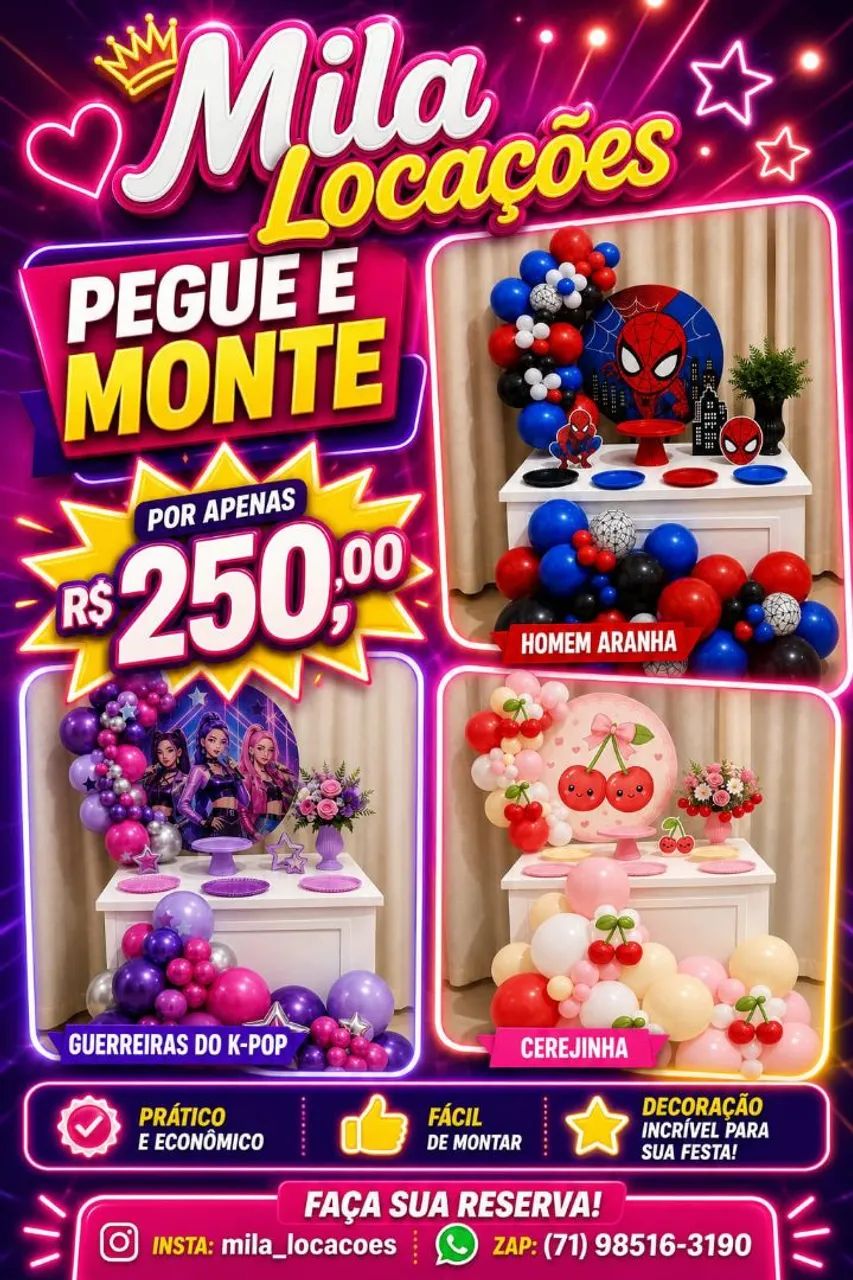 Decoraçao e kit mesa *90