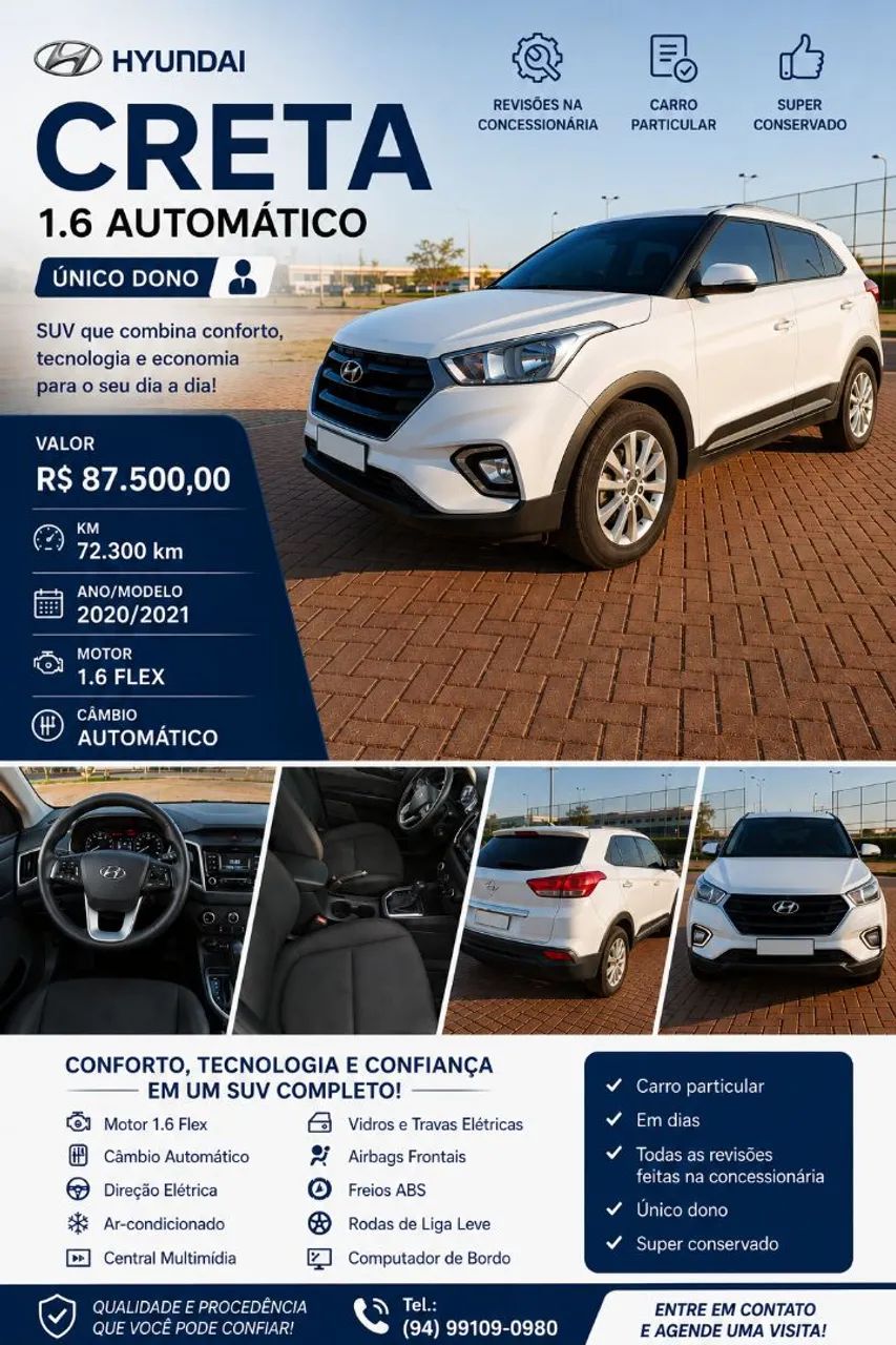 Hyundai Creta Creta Action 1.6 16V Flex Aut. 2021